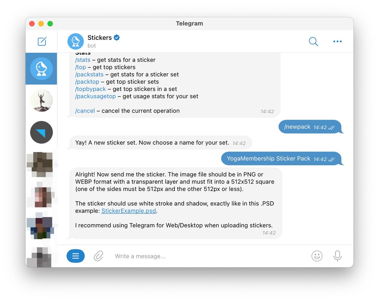 Create telegram deals stickers