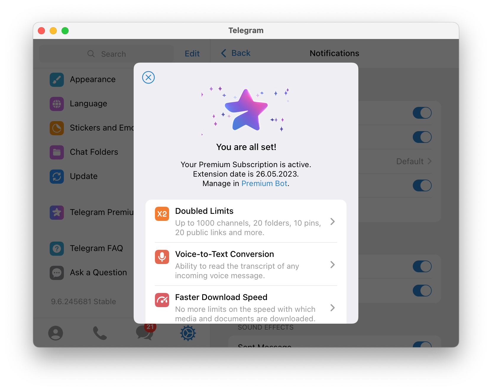 Telegram launches sharable chat folders and more