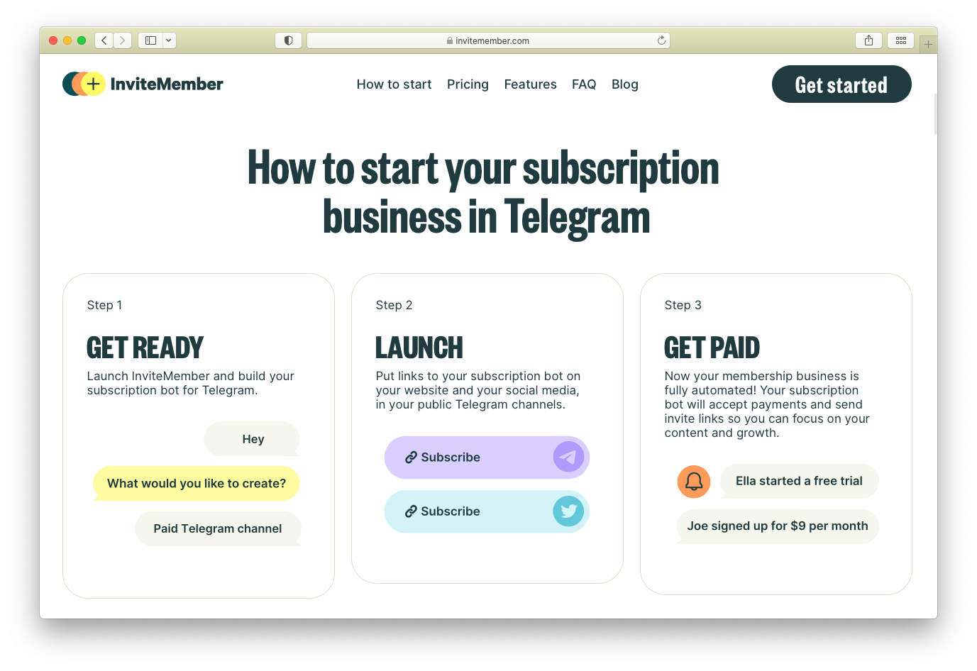 how to start a monthly subscription business