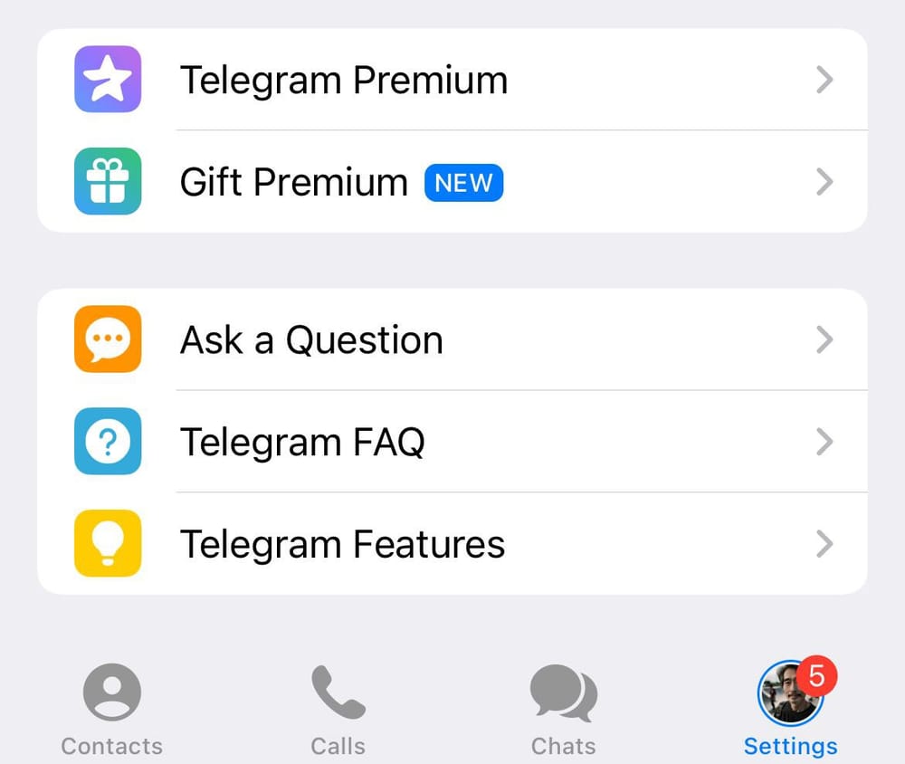 Telegram setup
